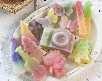 Oodles Wachsbonbons – Überraschungsmischung in mittleren Formen