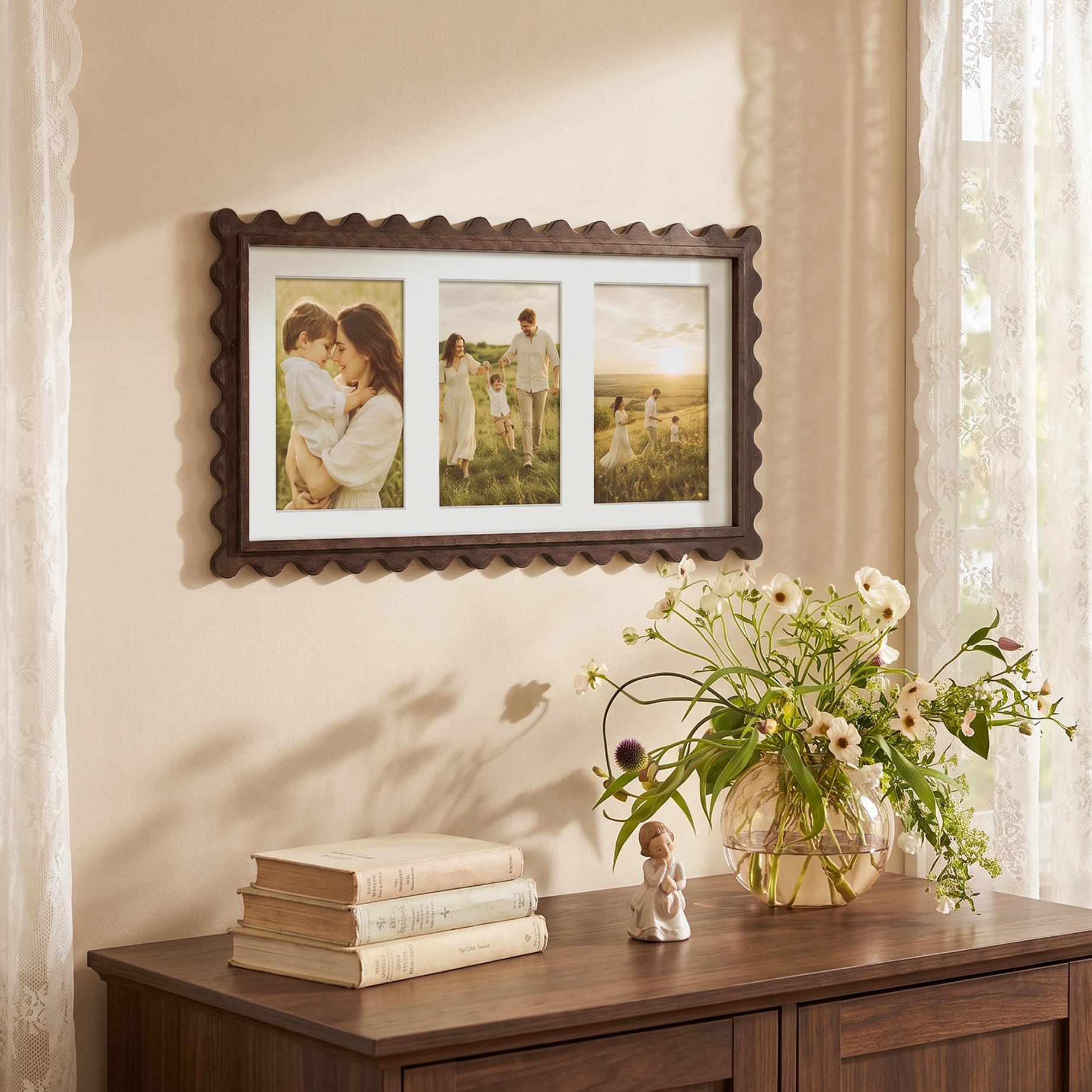 Vintage Three Photo Frame - Etsy