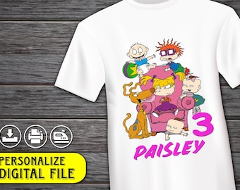 Rugrats Stryk-på-överföring, Rugrats födelsedagströja, Rugrats personlig digital fil