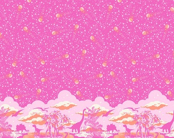 Lluvia de meteoritos - Rubor // ¡RUGIDO! - Tula Pink - De 1/4 a yarda completa - 100% algodón - Algodón para acolchado