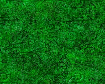 Tela Festivus Blender - Verde - QT Fabrics - De 1/4 a yarda completa - 100% algodón - Algodón para acolchado