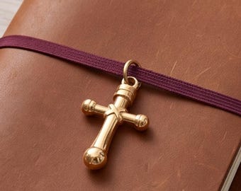 Gold Charm for Necklace Stainless Steel Pendant for Bracelet DIY Jewelry Making Supply Heart Cross Key Gift