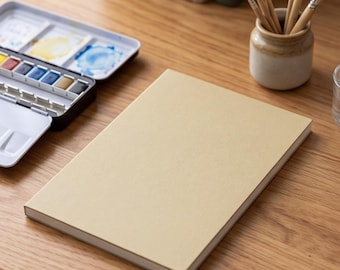 Accordion Sketchbook Concertina Journal 300gsmCotton Watercolor Paper Travel Art Book Gift for Artist Plein Air Painting Panoramic Sketchpad