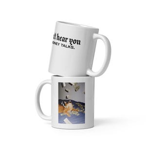 Funny Cat Money Talks Coffee Mug Home Office Gift gift for friend gift coffee mug fathers day gift gifts coffee mug