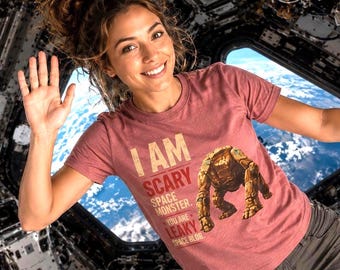 Camiseta de Rocky del Proyecto Ave María / Camiseta de monstruo espacial aterrador con fugas / Regalo para amantes de los libros de Andy Weir, camiseta unisex para nerds de la ciencia ficción