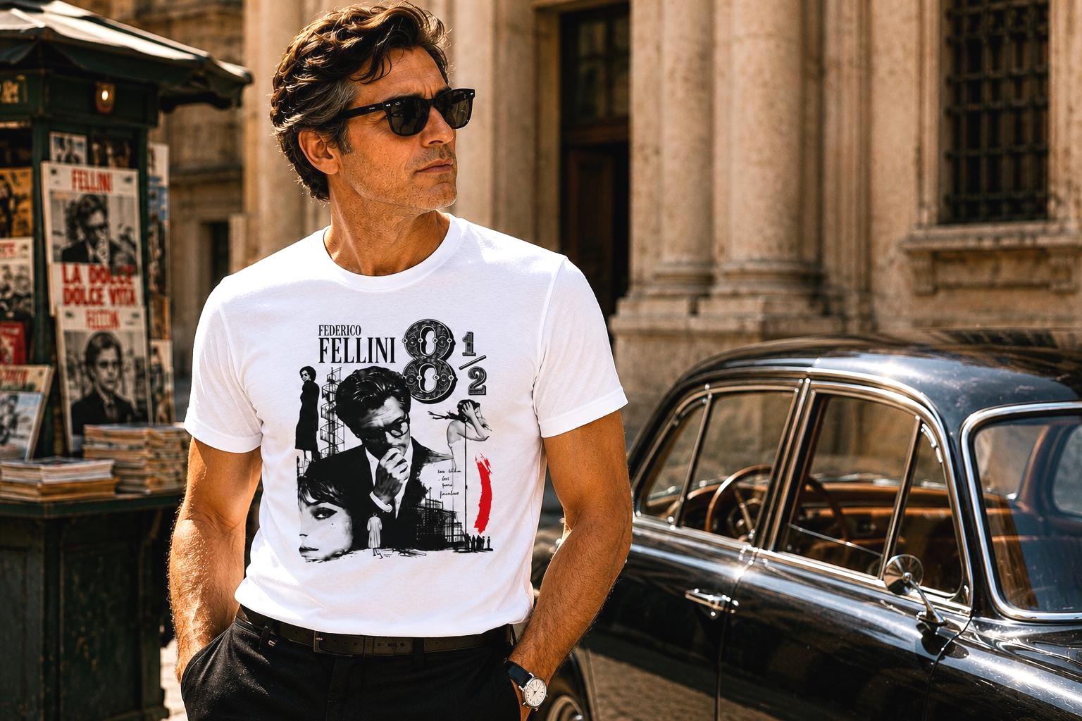 Federico Fellini 8 1/2 Movie Shirt | Vintage Italian Cinema