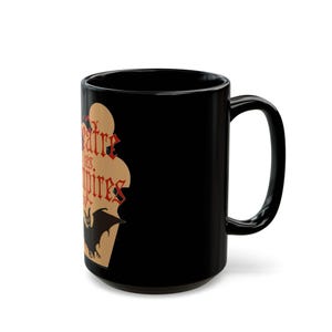 Caneca Théâtre des Vampires 443ml Caneca de Café Gótica Presente de Vampiro Caneca Grande Decoração Literária Produtos Dark Academia Entrevista com o Vampiro Lestat imagem 4