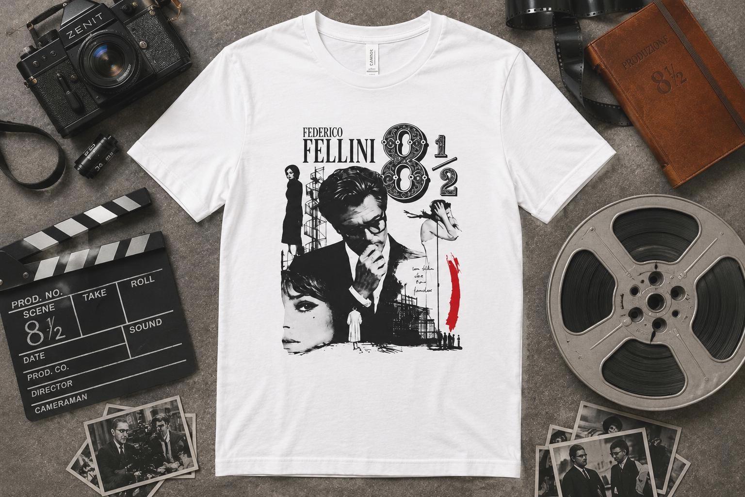 Federico Fellini 8 1/2 Movie Shirt | Vintage Italian Cinema