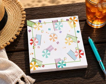 Plans de vacances | Parasol | Bloc-notes 5 x 5