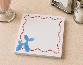 Chien ballon | Animal ballon | Chien | Bloc-notes 5 x 5