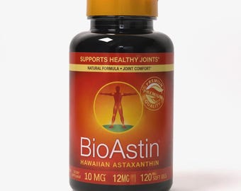 BioAstin Hawaiian Astaxanthin 12mg 120 Softgels | Powerful Antioxidant