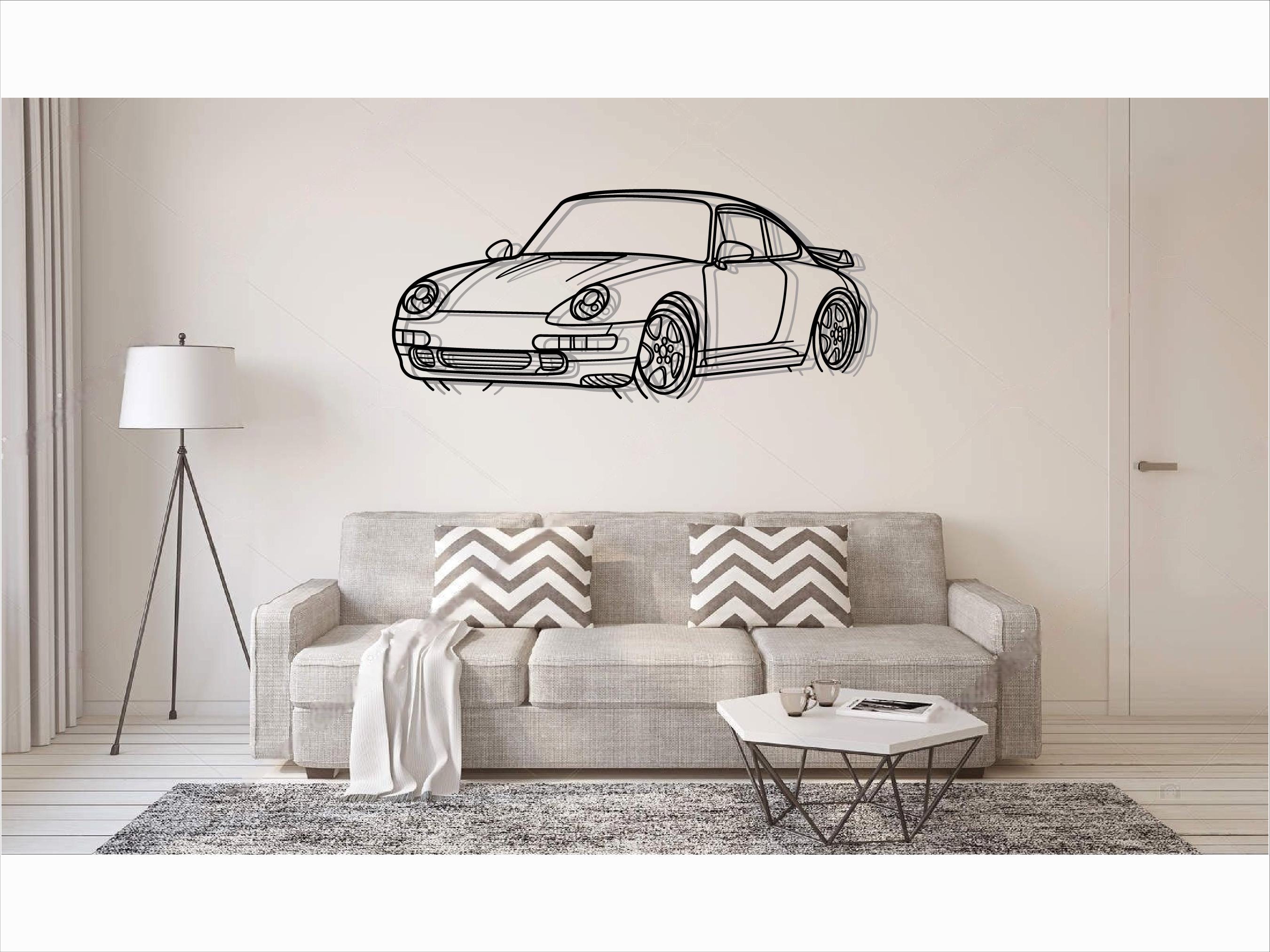 Porsche 911 silhouette vector - Etsy 日本