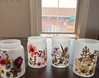 Decorative repurposed Candle Jars