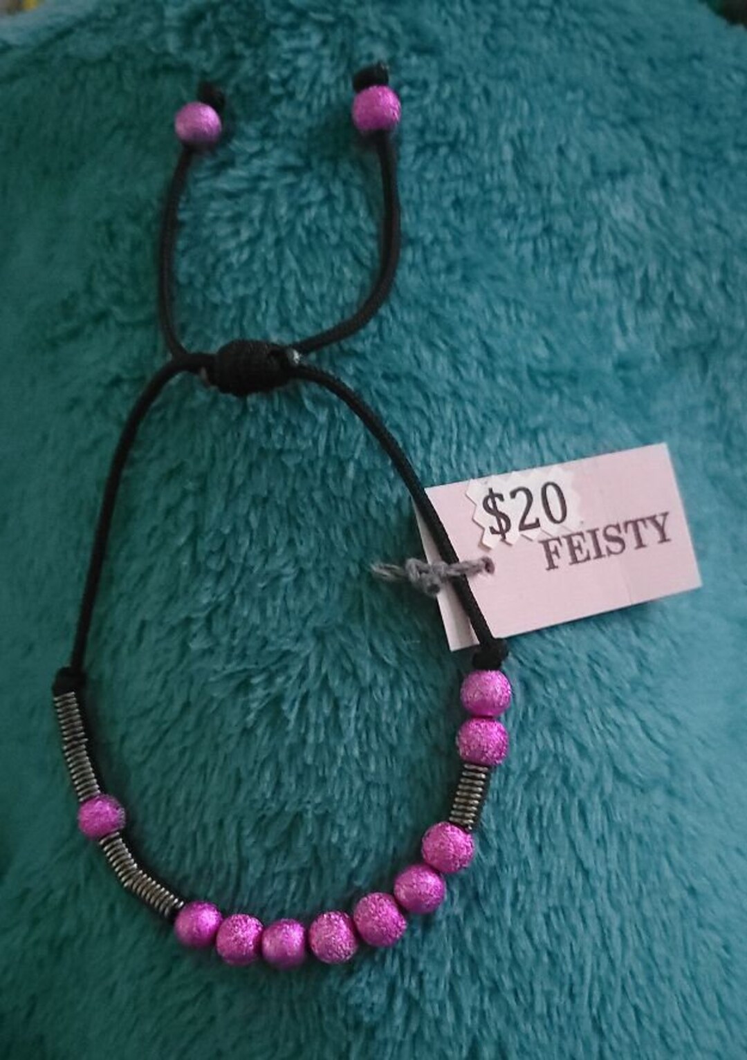 Morse Code Bracelet Spelling feisty Etsy