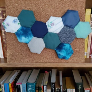 Blue Honeycomb Wall Quilt