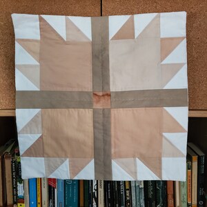 Naturally Dyed Avocado Bear Paw Wall Quilt