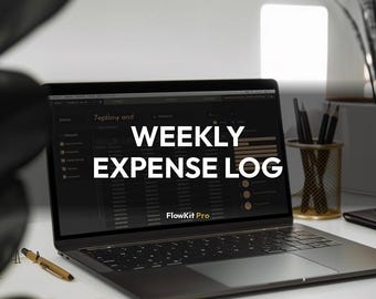 Registro de gastos semanales - Registro de gastos de 7 días / Planificador de presupuesto semanal / Rastreador de gastos diarios / Rastreador de hábitos de gasto / Descarga instantánea