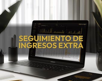 Seguimiento de Ingresos Múltiples - Excel Español | Side Hustle Rastreador | Ganancia por Fuente | Google Sheets