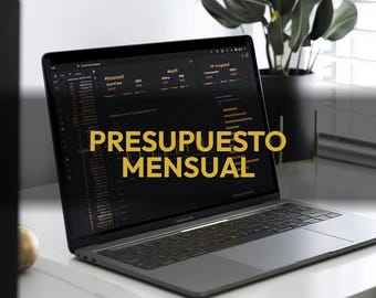 Presupuesto Mensual Maestro - Plantilla Excel Español | Rastreador Ingresos y Gastos | Google Sheets | Descarga Digital
