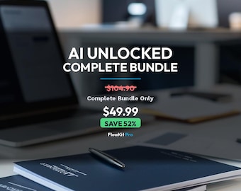 AI Unlocked Bundle (All 10 Guides) - Complete AI Tutorial Collection | ChatGPT Claude Prompts Business | AI for Beginners to Advanced