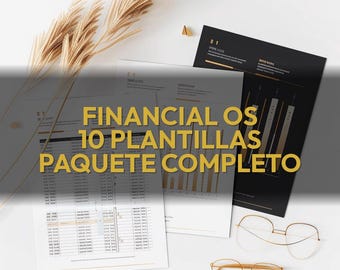 Financial OS Completo — Las 10 Plantillas - Excel Español 10 en 1 | Presupuesto Deudas Ahorro Patrimonio | Paquete Completo Google Sheets