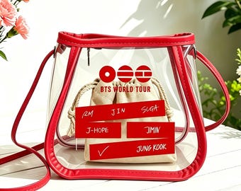 Sac à bandoulière transparent BTS ARIRANG World Tour, sac de concert approuvé par les stades, accessoire pour fan de Kpop