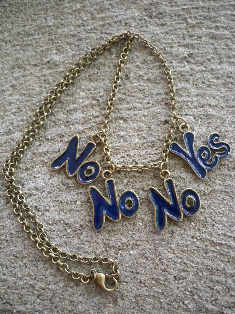 Vicar Of Dibley No No NO Yes Pendant Necklace Vicar of Etsy