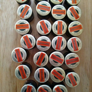 Lot of 25 Jagermeister Jager Liquor Bottle Caps Arts & Crafts Tabletop Resin Washed