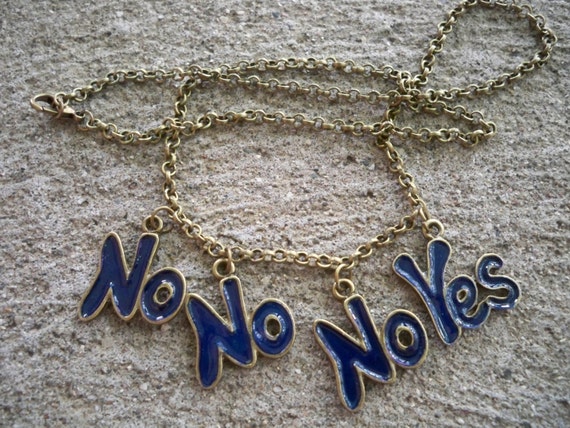 Vicar Of Dibley No No No Yes Pendant Necklace Vicar Of Etsy