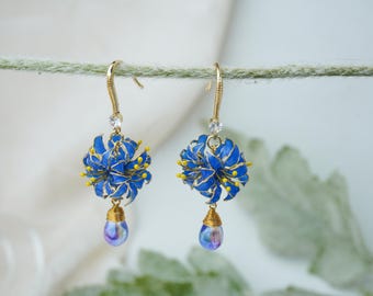 Spider Lily Earrings | Handmade Original | Resin Jewelry | Niche Design | Affordable Luxury Gift