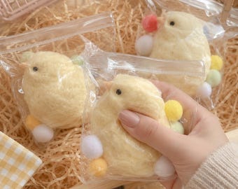 Fuzzy Chick Slime Toy,Squishy Stress Gift
