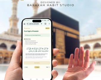Hajj Companion Web App | Islamic Dua, Checklist, Ritual Guide (Digital Download)