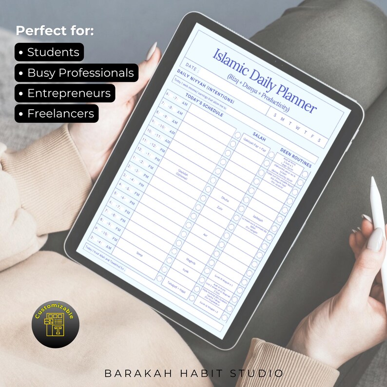 Islamic Daily Planner | Rizq, Productivity, Salah Tracker (PDF Download ...