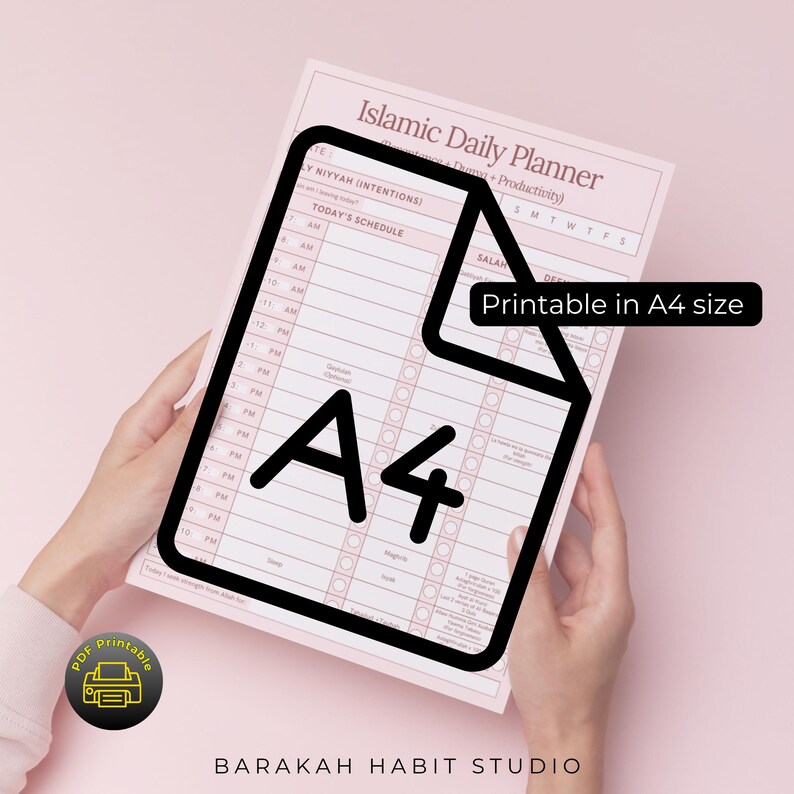 Islamic Daily Planner | Repentance & Productivity Tracker | Faith-based ...