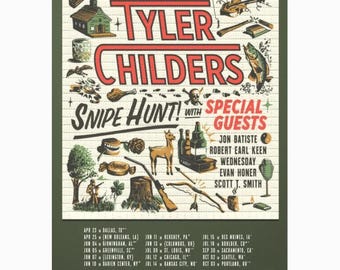 Tyler Childers 2026 Tour Dates Snipe Hunt Tour Poster