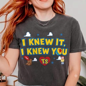 Vintage Disney I Knew It I Knew You Shirt, TS Friendship Tee, Toy Story 5 Woody Buzz Lightyear, Disneyland Toy Story Family Matching Shirts afbeelding 4