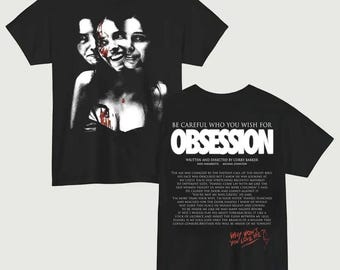 Camiseta de la película de terror Obsession 2026 – Camiseta gráfica de merchandising de la película de Curry Barker