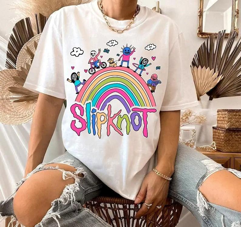 Vintage Rainbow Band Tshirt - Etsy