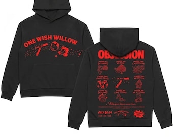 One Wish Willow Hoodie, Obsession Movie Inspired Graphic Sweatshirt, Horror Fan Gift