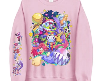 The Digital Circus Characters Sweatshirt, Anime Fan Hoodie