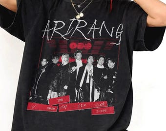 Bangtan Boys Arirang Vintage Comfort Color Shirt, KPop 2026 Tour Shirt