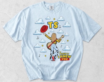 Comfort Colors I Knew It Knew You Toy Story T-Shirt, Cloud Summer Beach Shirt, Gift For Music Fan