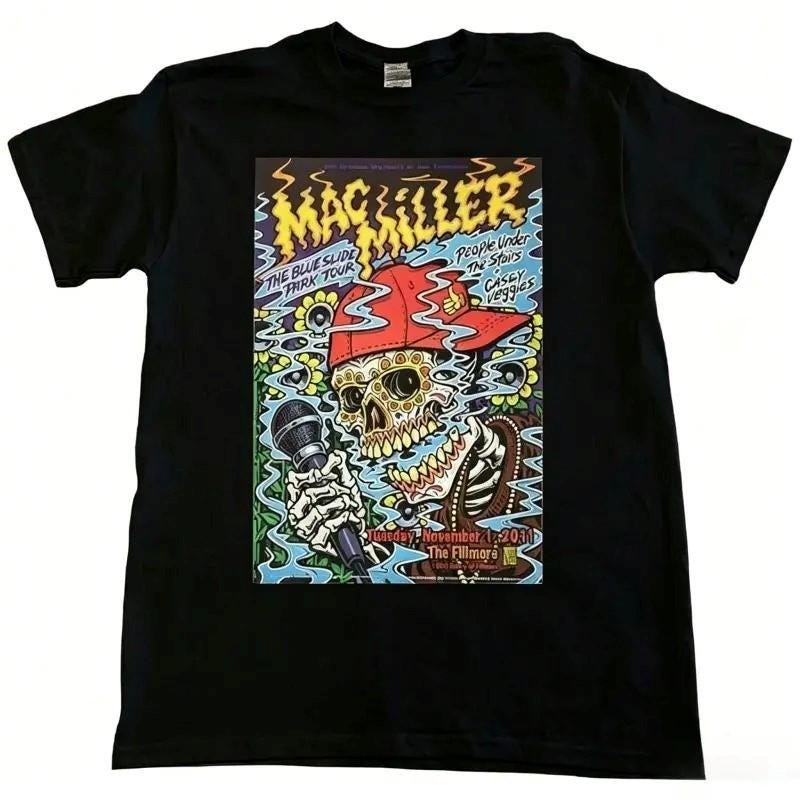 2013 MAC MILLER 両面プリント ツアーTシャツ M バンドT Mac Miller Tour Shirt - Etsy