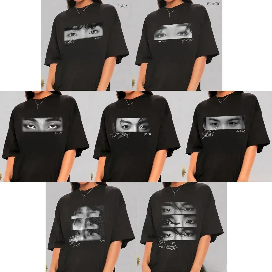 Jungkook T Shirt Black Signature - Etsy