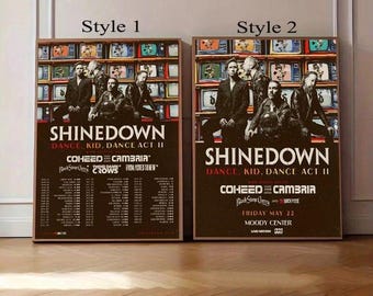Shinedown Dance Kid Dance Act II 2026 World Tour Concert Poster