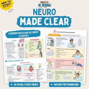 Neuro Nursing Study Guide PDF | Stroke, ICP, Cranial Nerves & NCLEX Prep