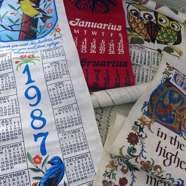 Cloth Calendar Etsy