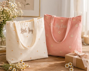 Bolso de mano para damas de honor, bolsa de bienvenida para bodas, bolso floral personalizado, regalo para la fiesta nupcial, bolsa de algodón reutilizable, regalo para damas de honor