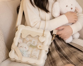 Bolso Toast Ita, bolso bandolera con expositor de galletas, bolso de hombro Kawaii de PU