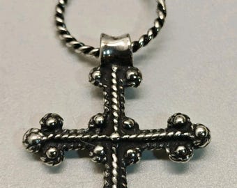 Sterling Silver 925 Viking Cross Cloverleaf Cross Museums KOPI SMYKKER Necklace